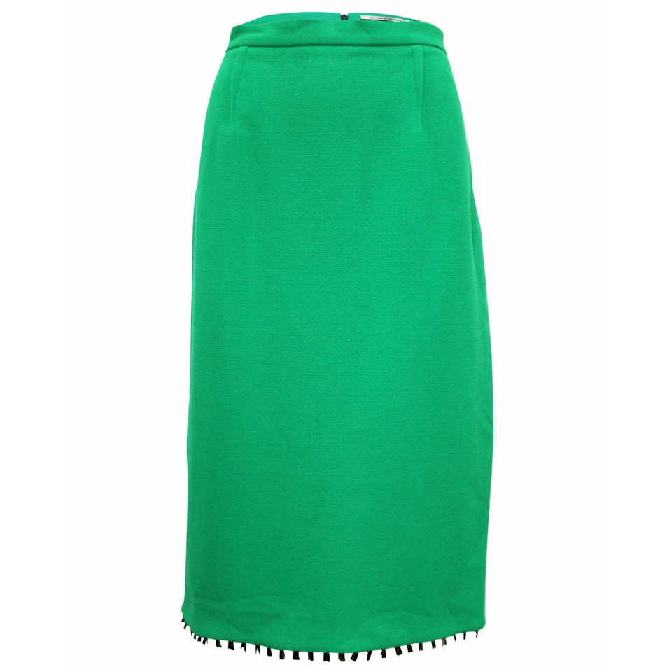 Roland Mouret Skirt Wool in Green