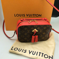 Louis Vuitton Saintonge in Tela in Rosso