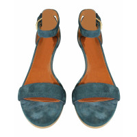 Tory Burch Wedges Leather in Blue