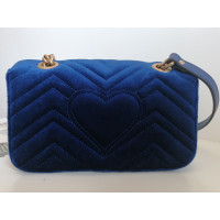 Gucci GG Marmont Flap Bag Normal en Bleu