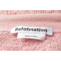 Reformation Oberteil aus Baumwolle in Rosa / Pink