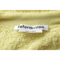 Reformation Oberteil aus Baumwolle in Gelb