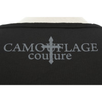 Camouflage Couture Oberteil aus Baumwolle in Schwarz