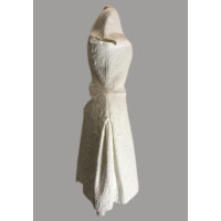 Chanel Robe en Coton en Blanc