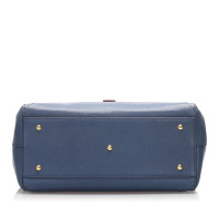 Mcm Handtasche aus Leder in Blau