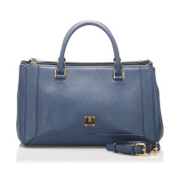 Mcm Handbag Leather in Blue