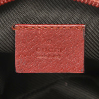 Gucci Täschchen/Portemonnaie aus Canvas in Rot