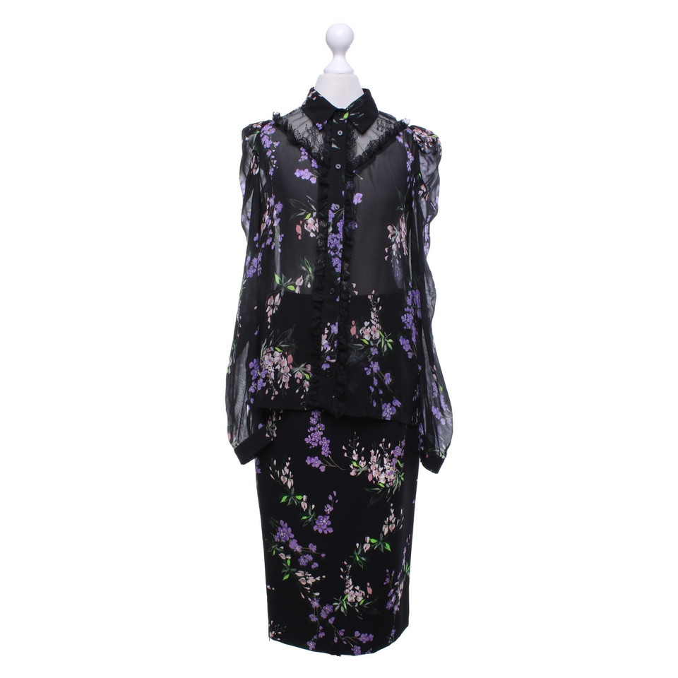 Pinko Blouse & skirt with a floral pattern