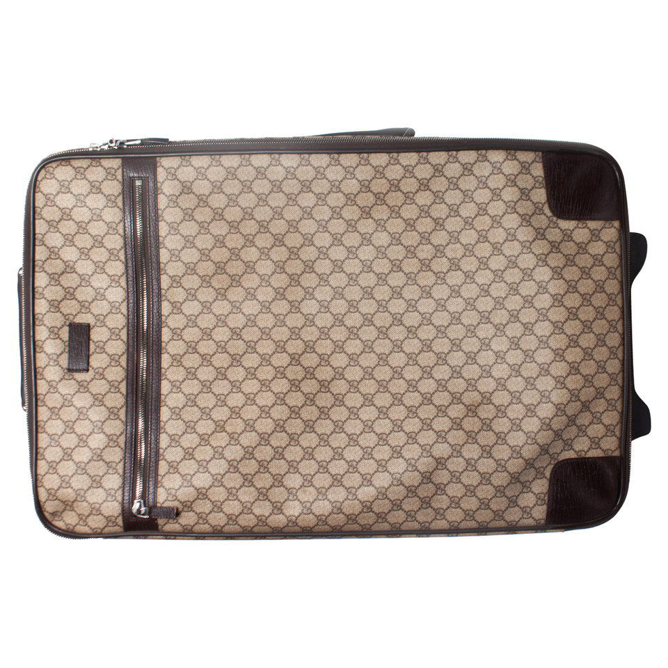 Gucci Travel bag Canvas in Brown