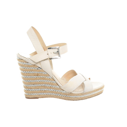 Michael Kors Wedges Leather in Cream