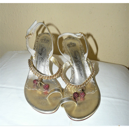 Juicy Couture Sandals Leather in Gold