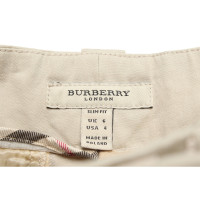 Burberry Paire de Pantalon en Coton en Beige