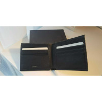 Ferre Täschchen/Portemonnaie aus Leder in Schwarz