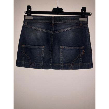 D&G Skirt Jeans fabric in Blue