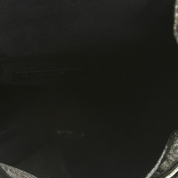 Chanel Rucksack aus Leder in Silbern