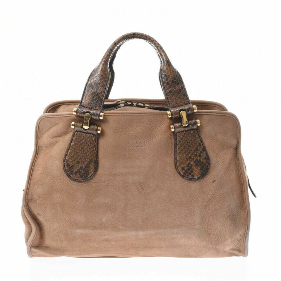 Gucci Handbag Leather in Brown