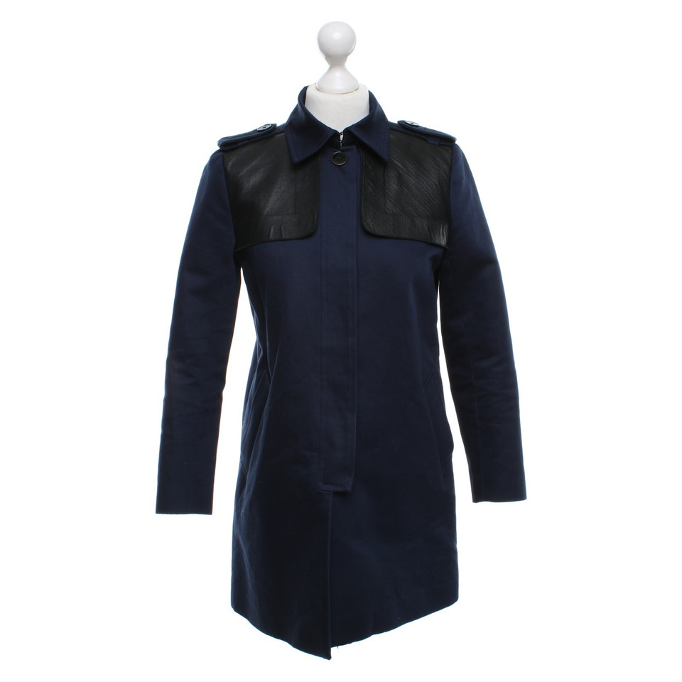 Sandro Trench-coat bleu foncé