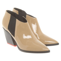 Aeyde Ankle boots Patent leather in Beige