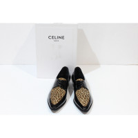 Céline Sandals Patent leather in Black
