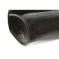 Hermès Egee aus Leder in Schwarz