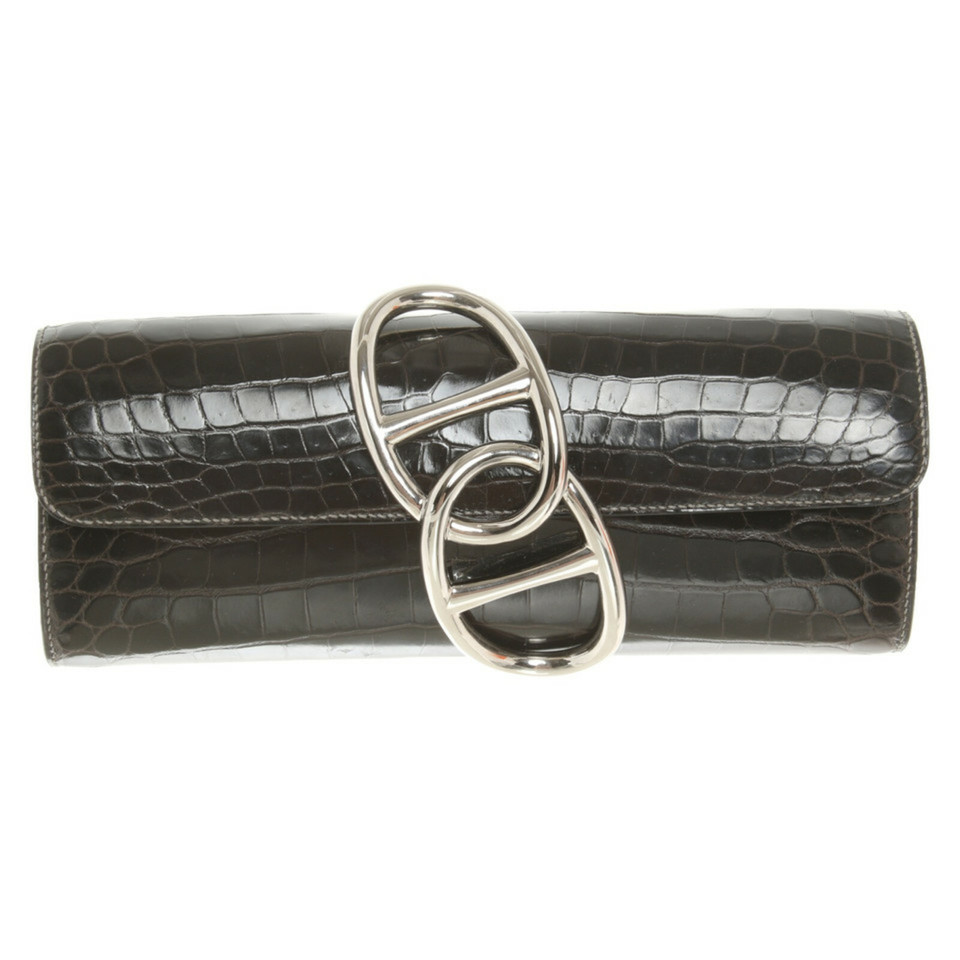 Hermès Egee Leather in Black