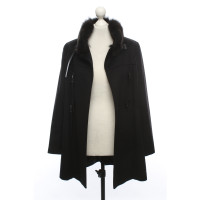Max Mara Jacket/Coat Wool in Black