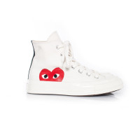 Comme Des Garçons Play Sneakers Canvas in Wit