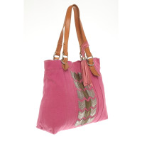 Fossil Tote bag Canvas in Pink