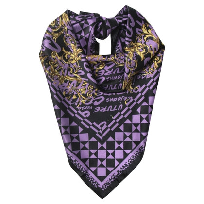 Versace Schal/Tuch aus Seide in Violett