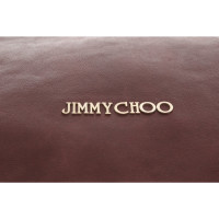 Jimmy Choo Handtasche aus Leder in Bordeaux