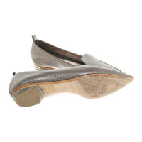 Nicholas Kirkwood Slippers/Ballerinas Leather in Grey