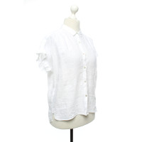 120% Lino Top en Lin en Blanc