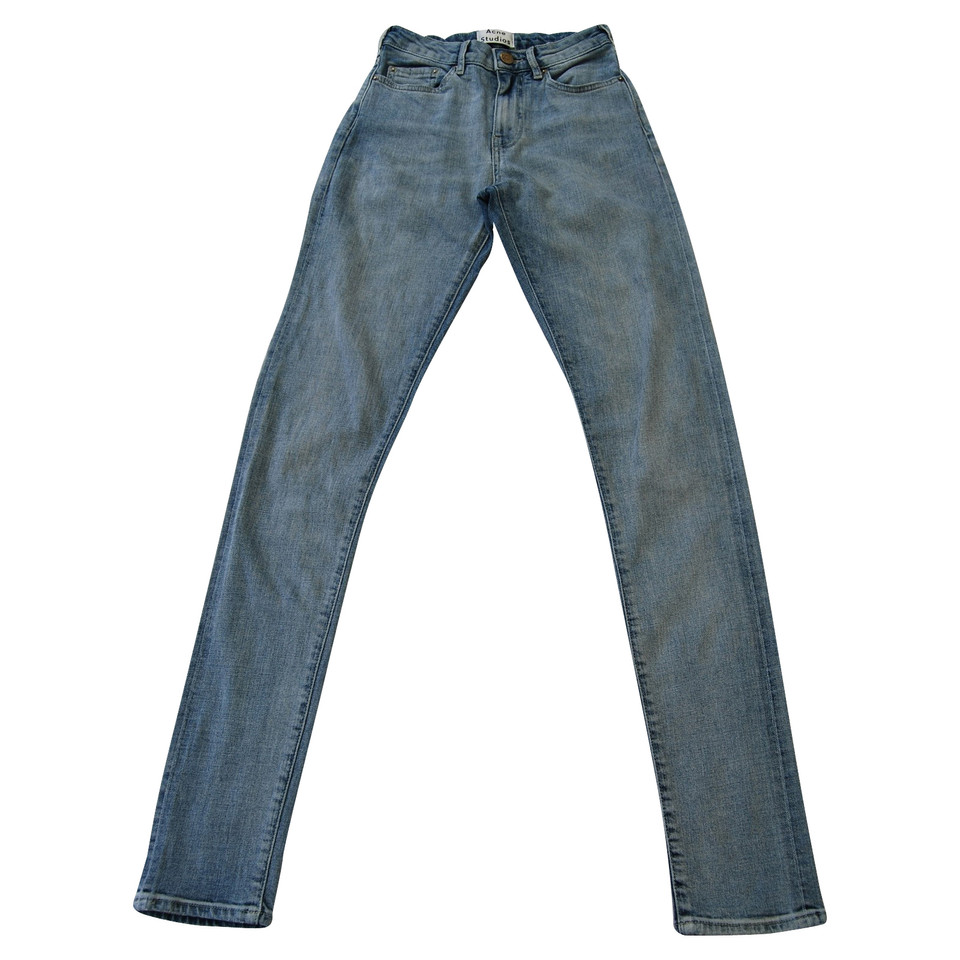 Acne Jeans aus Viskose in Grau