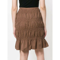 Romeo Gigli Skirt Cotton in Brown