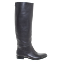 Lanvin Stiefel aus Leder in Schwarz