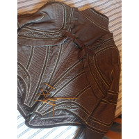 Just Cavalli Jacket/Coat Leather in Brown