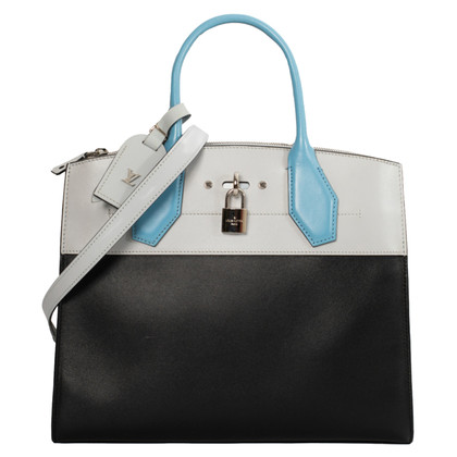 Louis Vuitton Handbag Leather in Grey