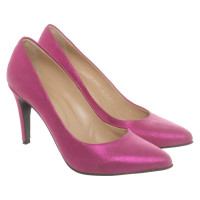 Fabienne Chapot Pumps/Peeptoes aus Leder in Rosa / Pink