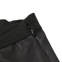 Set Hose aus Leder in Schwarz