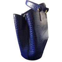 Armani Jeans Schoudertas Leer in Blauw