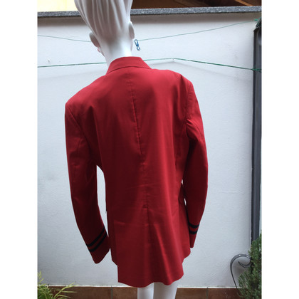 Gucci Jacke/Mantel aus Baumwolle in Rot