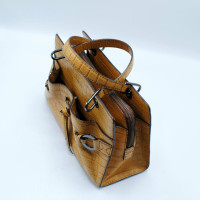 Lancel Handtasche aus Leder in Ocker
