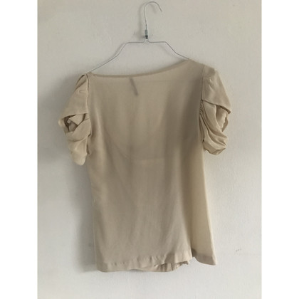 Maje Top Silk in Beige