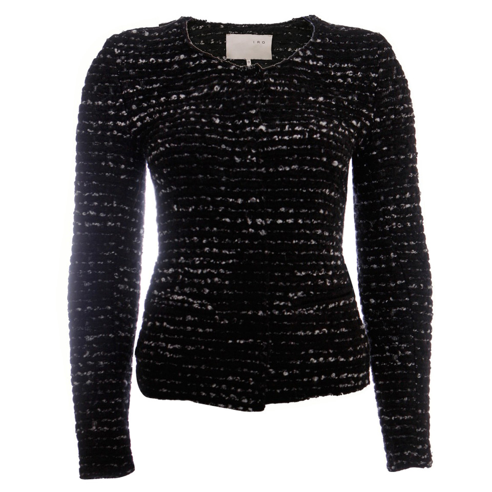 Iro black boucle blazer 