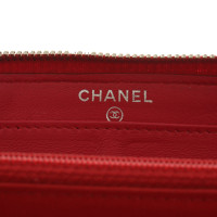 Chanel Sac à main/Portefeuille en Cuir en Rouge