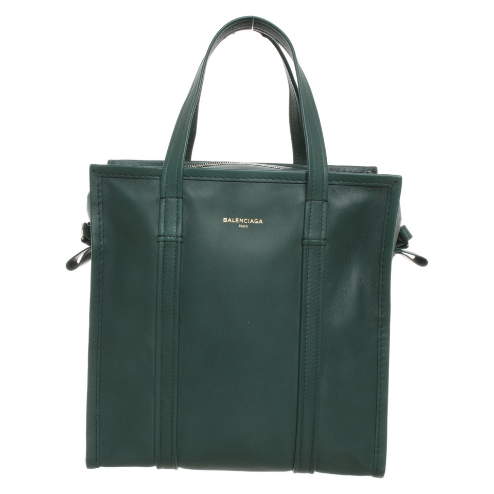 Balenciaga Bazar Bag S en Cuir en Vert