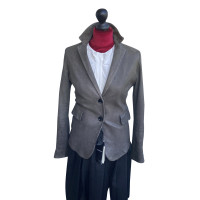 Emporio Armani Jacke/Mantel aus Leder in Khaki
