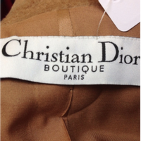 Christian Dior Jacke/Mantel aus Kaschmir in Ocker