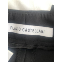 Flavio Castellani Hose aus Baumwolle in Schwarz
