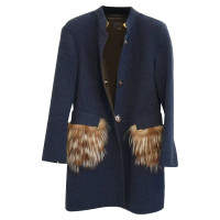 Fendi Jacket/Coat Wool in Blue